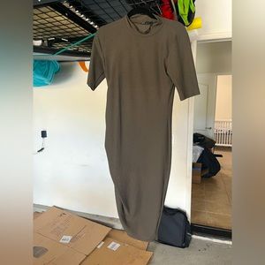 ZARA olive green maxi dress